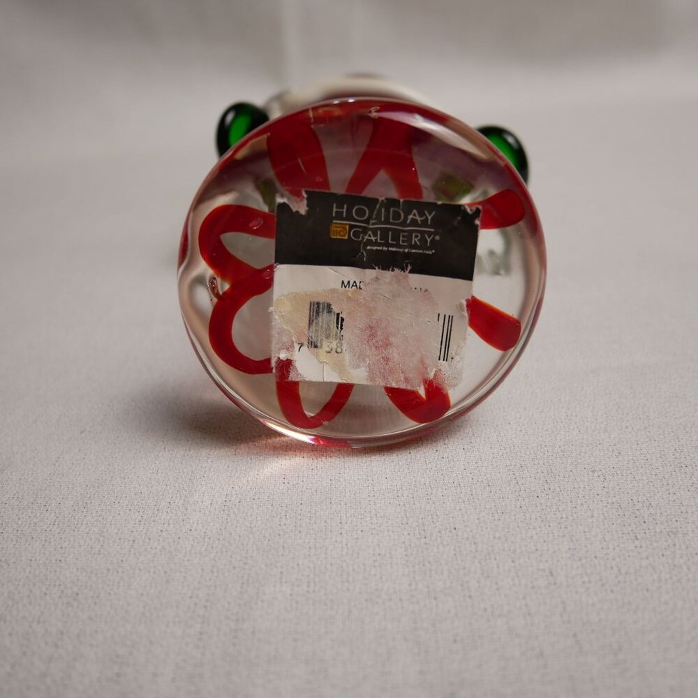 Vintage Cannon Falls Holiday Gallery Clear Glass Santa Claus 11" Figurine - Picture 6 of 6